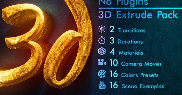 3D高贵亮金色logo演示大洋岛精选AE模板 3d Gold Titles and Logo. NO PLUGINS.缩略图 3D高贵亮金色logo演示大洋岛精选AE模板 3d Gold Titles and Logo. NO PLUGINS.