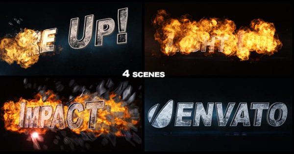 3D火焰金属质感logo演示大洋岛精选AE模板 Fire Up缩略图 3D火焰金属质感logo演示大洋岛精选AE模板 Fire Up