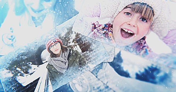冬季雪景回忆电子相册幻灯片视频大洋岛精选AE模板 Winter Slideshow