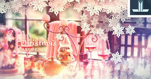 冬季圣诞节雪花幻灯片视频大洋岛精选AE模板 Christmas Slideshow