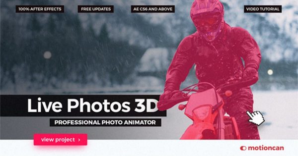 3D专业照片动画幻灯片视频大洋岛精选AE模板 Live Photos 3D – Professional Photo Animator缩略图 3D专业照片动画幻灯片视频大洋岛精选AE模板 Live Photos 3D – Professional Photo Animator