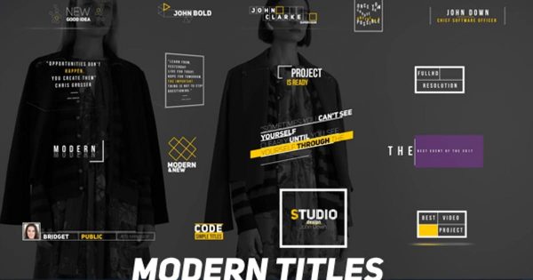 现代时尚标题时装秀背景视频大洋岛精选AE模板 Modern Titles