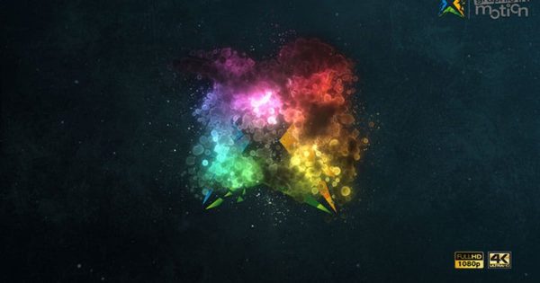 流体粒子云特效Logo演示大洋岛精选AE模板 Particle Cloud Logo Reveal
