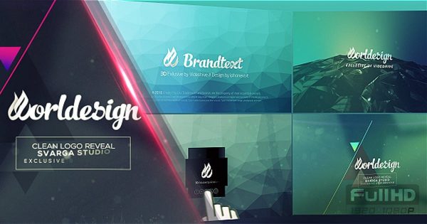 现代闪亮优雅logo演示大洋岛精选AE模板 Modern Corporate Logo Pack