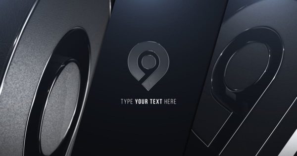 黑色塑料哑光Logo演示大洋岛精选AE模板 Plastic Logo Reveal