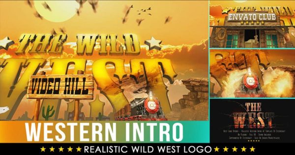 美国西部牛仔文化Logo演示大洋岛精选AE模板 Western Logo – West Cowboy Intro