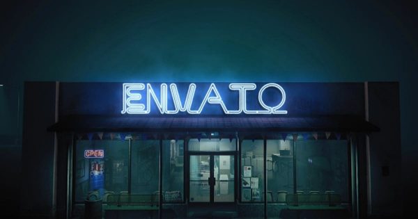 霓虹灯店招展示视频样机大洋岛精选AE模板 Epic Neon in The Street
