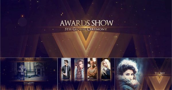 电影颁奖典礼年会颁奖视频大洋岛精选AE模板 Awards show