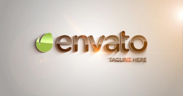 简约金属镜面效果Logo设计演示大洋岛精选AE模板 Clean Part Logo Intro