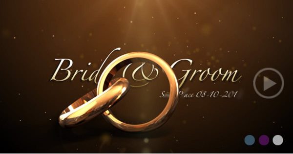 婚戒珠宝首饰品牌Logo设计演示大洋岛精选AE模板 Weddings Rings Intro