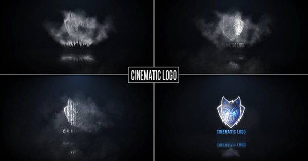 电影制片公司烟雾金属镜面特效Logo动画大洋岛精选AE模板 Cinematic logo reveal