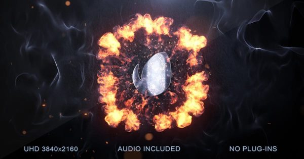 粒子爆炸动画特效Logo设计展示大洋岛精选AE模板 Explosion Logo Reveal v2