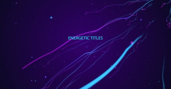 充满科技感由远及近标题动画特效大洋岛精选AE模板 Energetic Titles