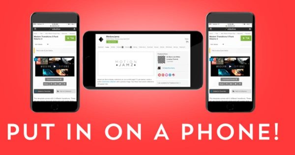Web&APP交互设计视频演示动画样机大洋岛精选AE模板 Elegant Web / App Phone Presentation