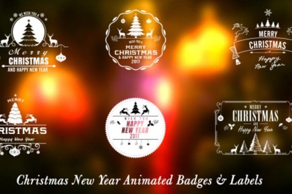 圣诞新年主题徽章动画特效AE视频模板 Christmas New Year Badges缩略图 圣诞新年主题徽章动画特效AE视频模板 Christmas New Year Badges