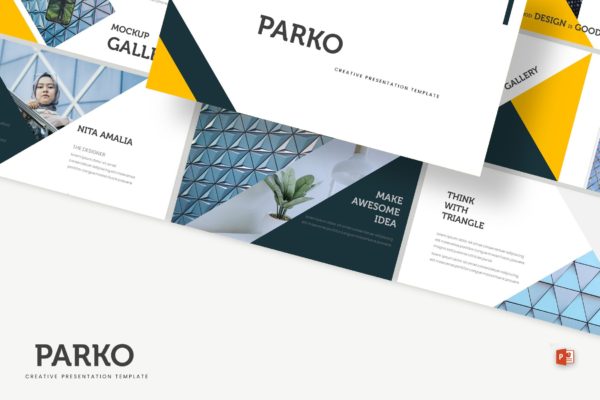 高端建筑设计服务公司蚂蚁素材精选PPT模板 Parko – Powerpoint Template