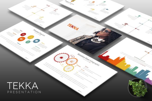 企业推介会发言稿蚂蚁素材精选Keynote模板设计模板 Tekka – Keynote Template