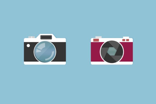 扁平设计风格相机矢量蚂蚁素材精选图标 Funky Camera Icons