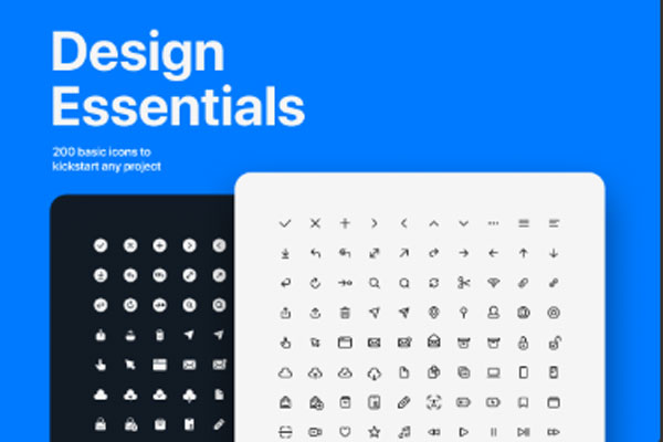第一素材下午茶：200个Web&App UI设计元素第一素材精选图标