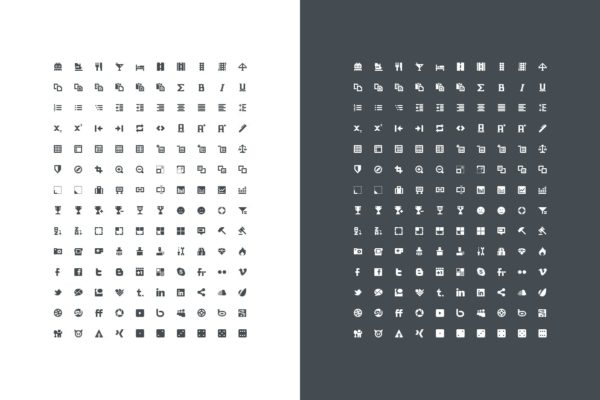像素完美的极简设计风格矢量第一素材精选图标素材v3 Pixel Perfect Mini Icons Vol. 3