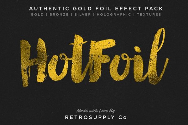 烫金金箔纹理&图层样式 Hot Foil | Foil Stamping Machine