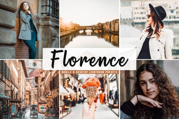 摄影大师级照片后期调色第一素材精选LR预设下载 Florence Mobile & Desktop Lightroom Presets
