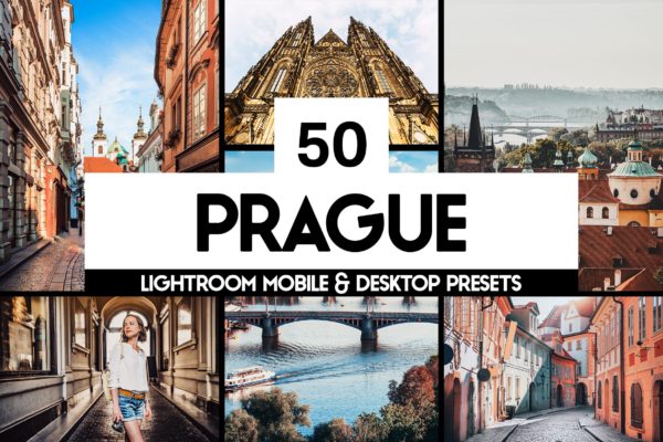 50个布拉格旅行风景摄影LR调色预设 50 Prague Lightroom Presets and LUTs