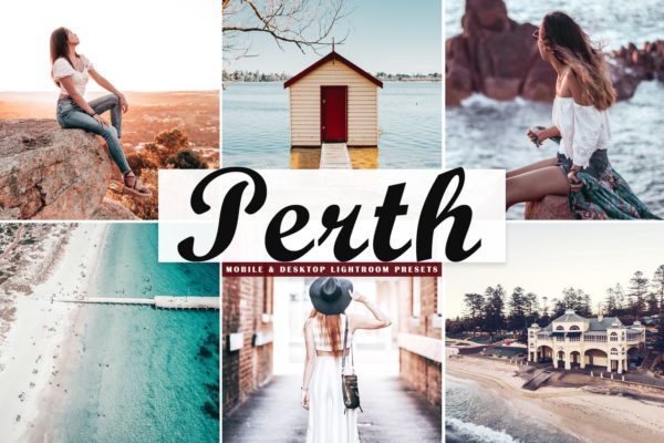 哑光戏剧色调照片后期处理Lightroom预设 Perth Mobile & Desktop Lightroom Presets