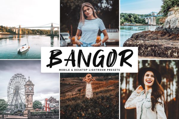 明亮色调风格照片LR调色预设 Bangor Mobile & Desktop Lightroom Presets