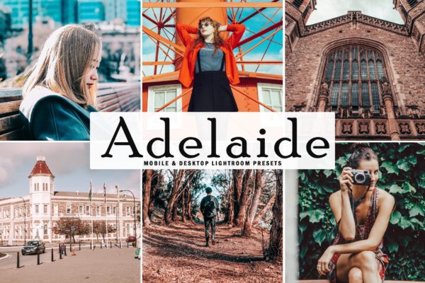 自然丰富梦幻生动色调风格Lightroom调色预设 Adelaide Mobile & Desktop Lightroom Presets