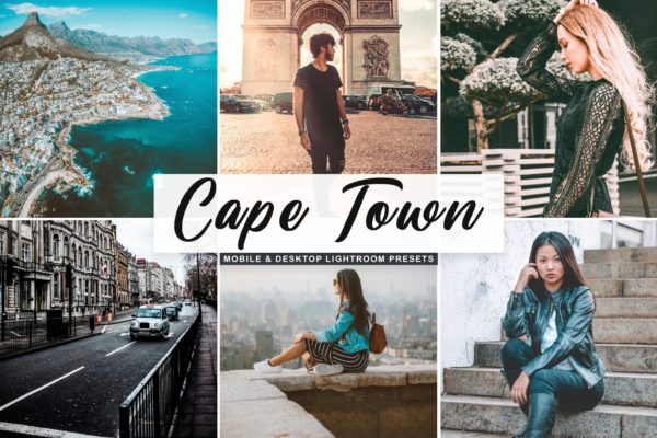 强对比度色调风格照片Lightroom调色预设 Cape Town Mobile & Desktop Lightroom Presets