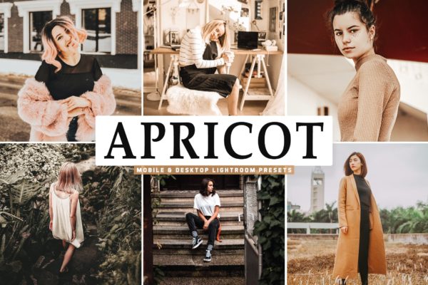 杏色色调风格照片调色滤镜蚂蚁素材精选LR预设 Apricot Mobile & Desktop Lightroom Presets