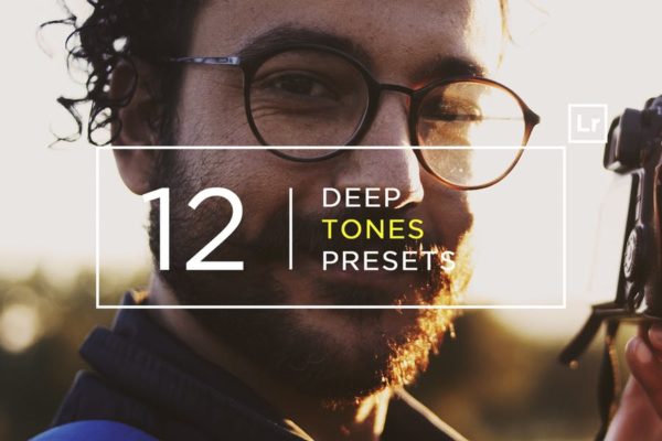 12款深色调照片滤镜LR调色预设 12 Deep Tones Lightroom Presets