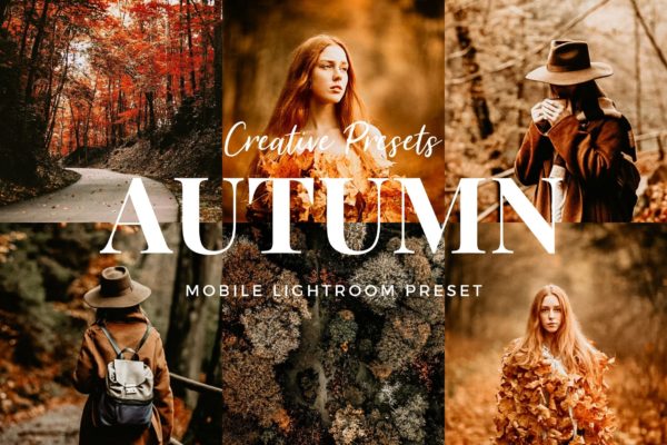 秋季摄影照片调色滤镜第一素材精选LR预设 Autumn Lightroom Mobile Presets