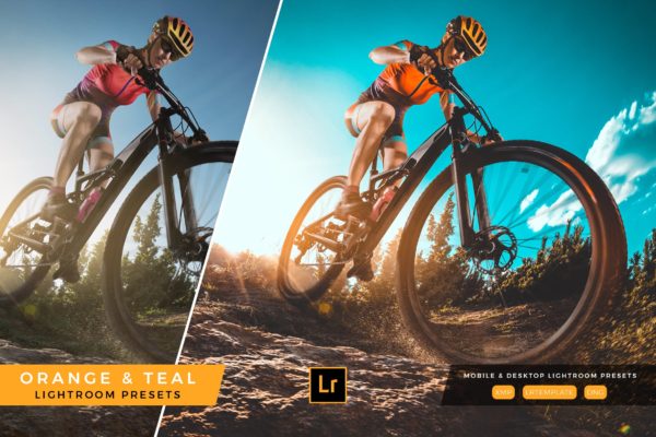 橙色&深绿色色调照片调色滤镜第一素材精选LR预设 Orange and Teal Lightroom Presets