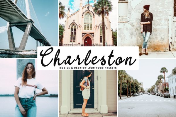 新鲜美学色调Lightroom调色预设 Charleston Mobile & Desktop Lightroom Presets