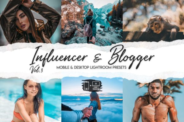 博主必备的生活&旅行照片调色滤镜第一素材精选LR预设v3 Influencer & Blogger Vol. 3