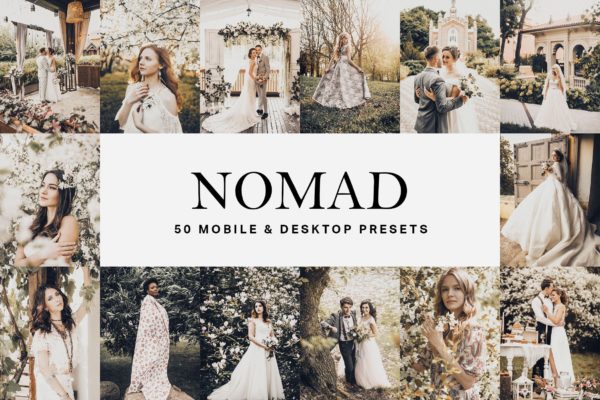 50个棕褐色电影暖色调Lightroom预设&LUT 50 Nomad Lightroom Presets and LUTs