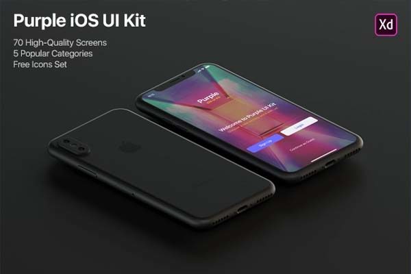 第一素材下午茶：XD打造的全面屏iOS最新GUI KIT套装下载 [XD]