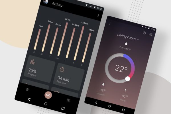 Android平台统计表单UI设计第一素材精选模板 Results Stats Android