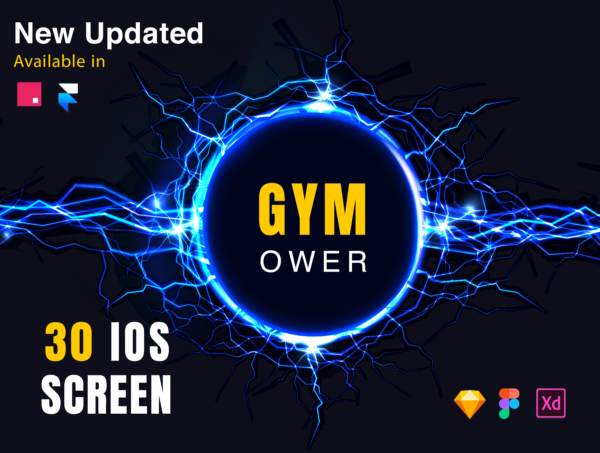 第一素材下午茶：健身主题交互式APP应用UI设计第一素材精选模板