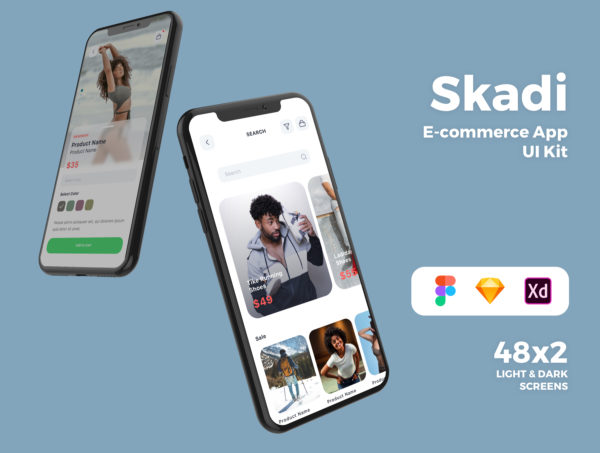 蚂蚁素材下午茶：电子商务应用程序APP UI套件