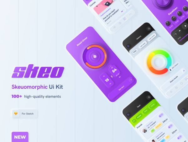 蚂蚁素材下午茶：拟物风格APP应用UI设计蚂蚁素材精选套件[Sketch]