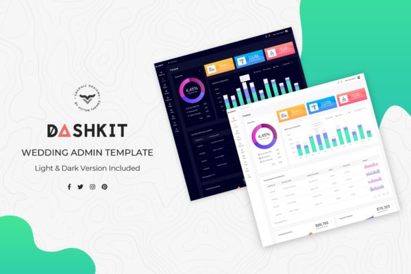 现代化工厂网站管理后台UI设计第一素材精选套件 Factory Admin Dashboard UI Kit