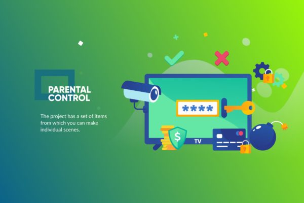 安全主题网站设计Banner&着陆页设计模板 Security Banner & Landing Page