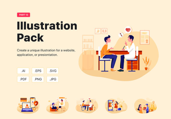 蚂蚁素材下午茶：智能互联网生活矢量场景插画集