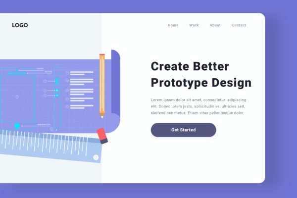 原型设计主题网站设计矢量插画 Prototype Design