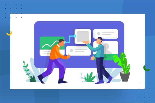 网页设计线框图矢量插画素材 wireframing illustration