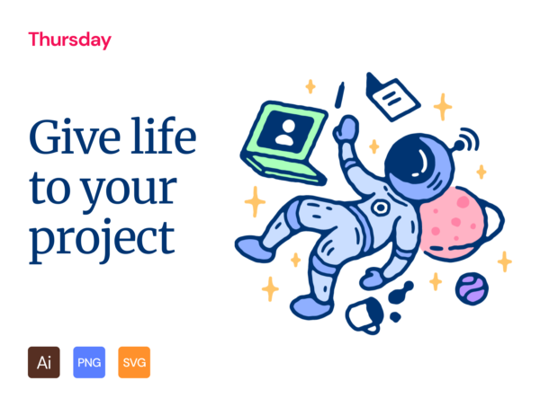 蚂蚁素材下午茶：20个即用型IT世界场景矢量插画网站设计素材