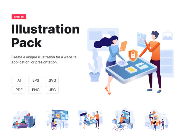 蚂蚁素材下午茶：生活&工作场景着陆页网站设计矢量插画素材